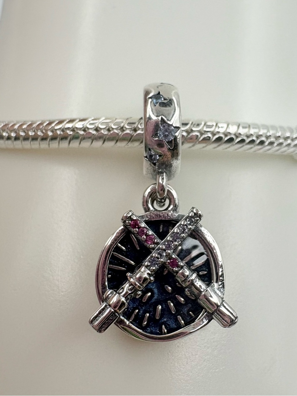 Pandora Star Wars Lightsaber Double Dangle Charm